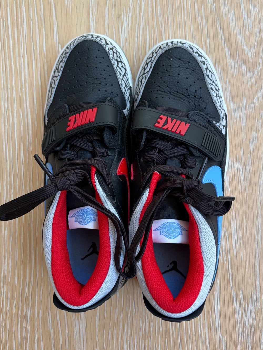 Nike Kids' Black, Red & Blue High-Top Sneakers